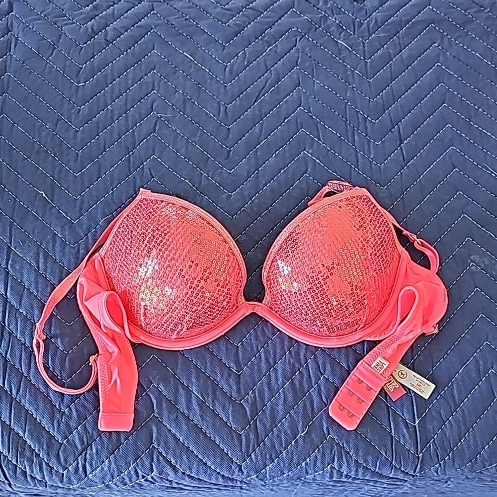 Victoria's Secret PINK sequins bra 34C